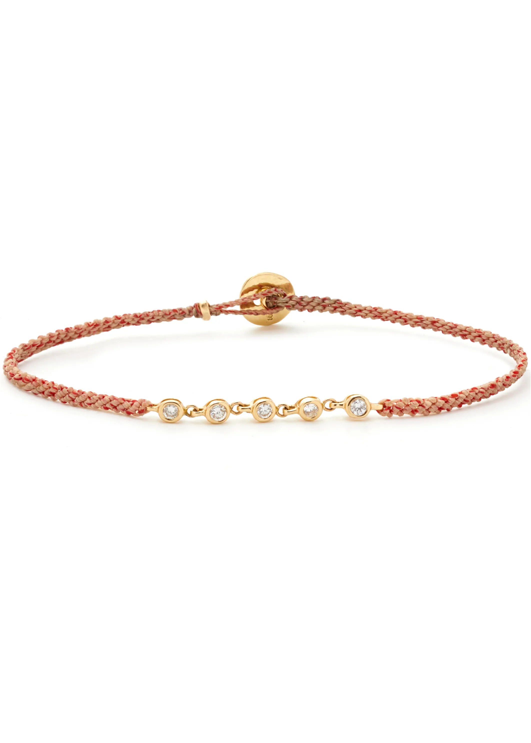 Diamond Chain Macrame Bracelet in Vintage Flyline
