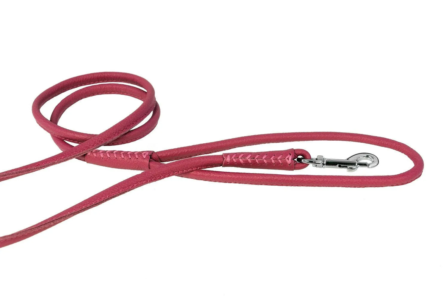 Dog Bar Soft Leather Rolled Leashes