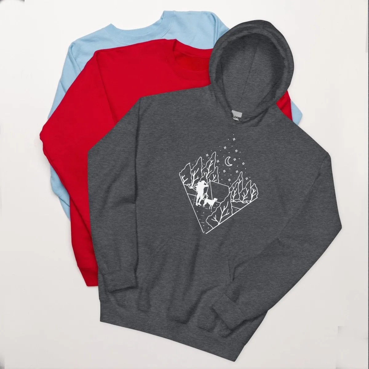 Dog Dad Camping Hoodie