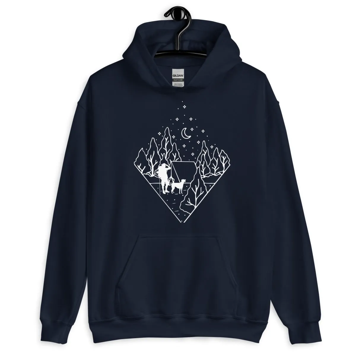 Dog Dad Camping Hoodie