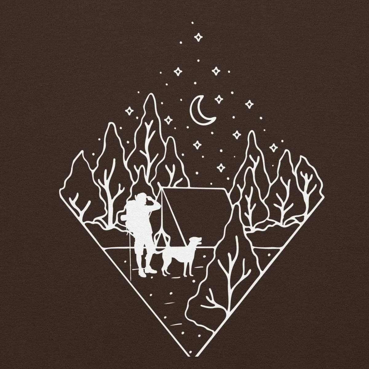 Dog Dad Camping Hoodie