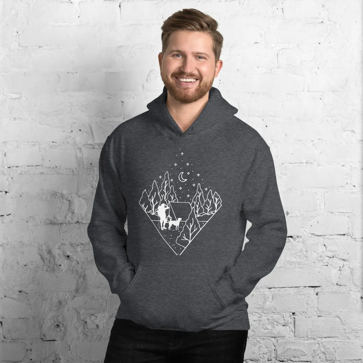 Dog Dad Camping Hoodie