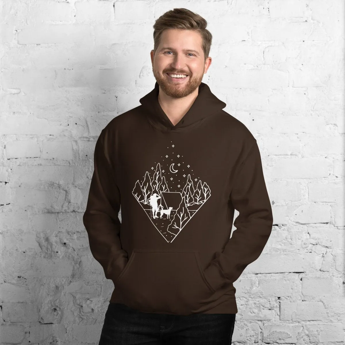 Dog Dad Camping Hoodie