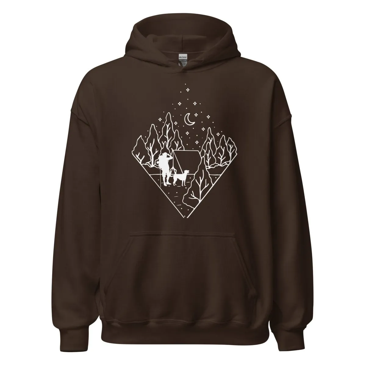 Dog Dad Camping Hoodie