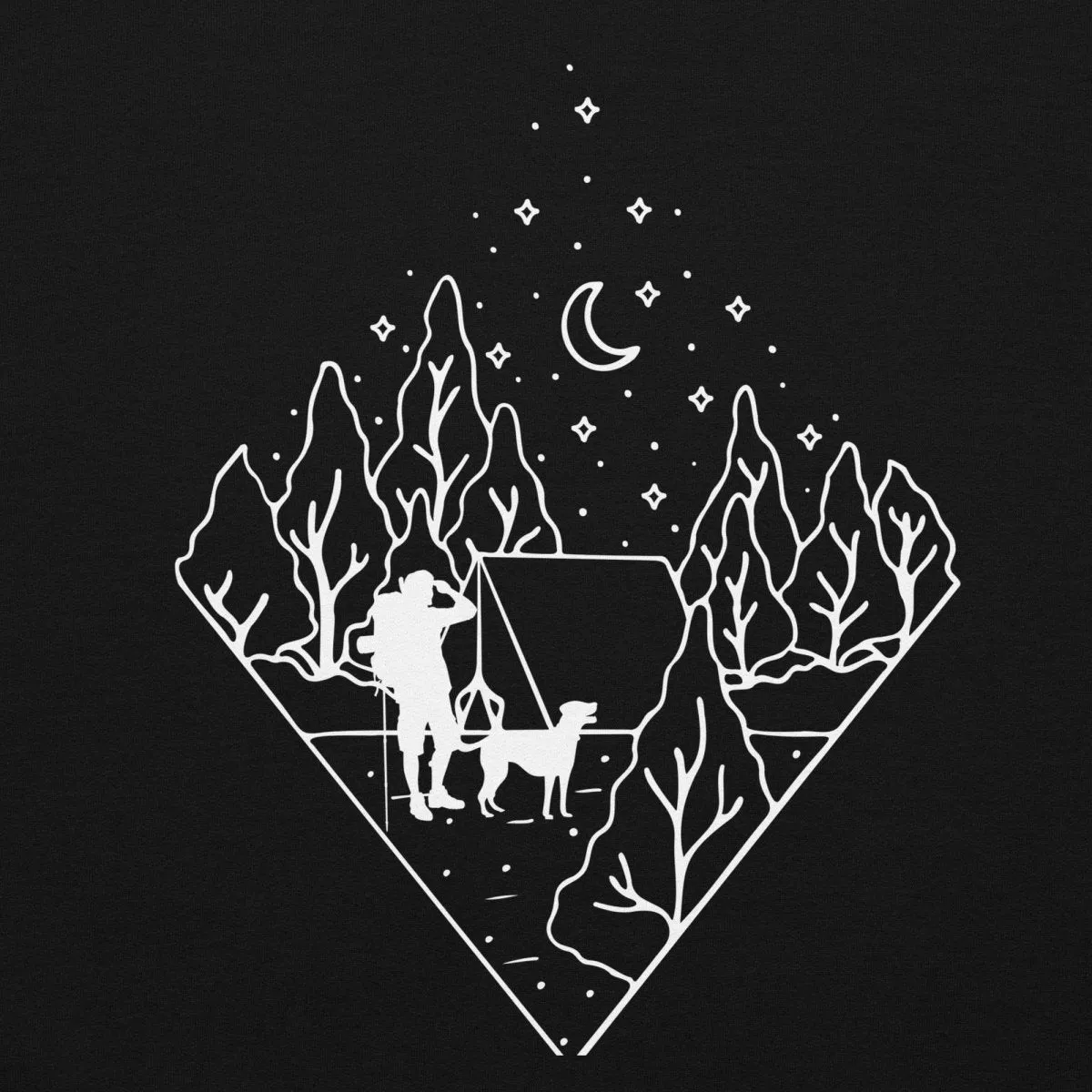 Dog Dad Camping Hoodie