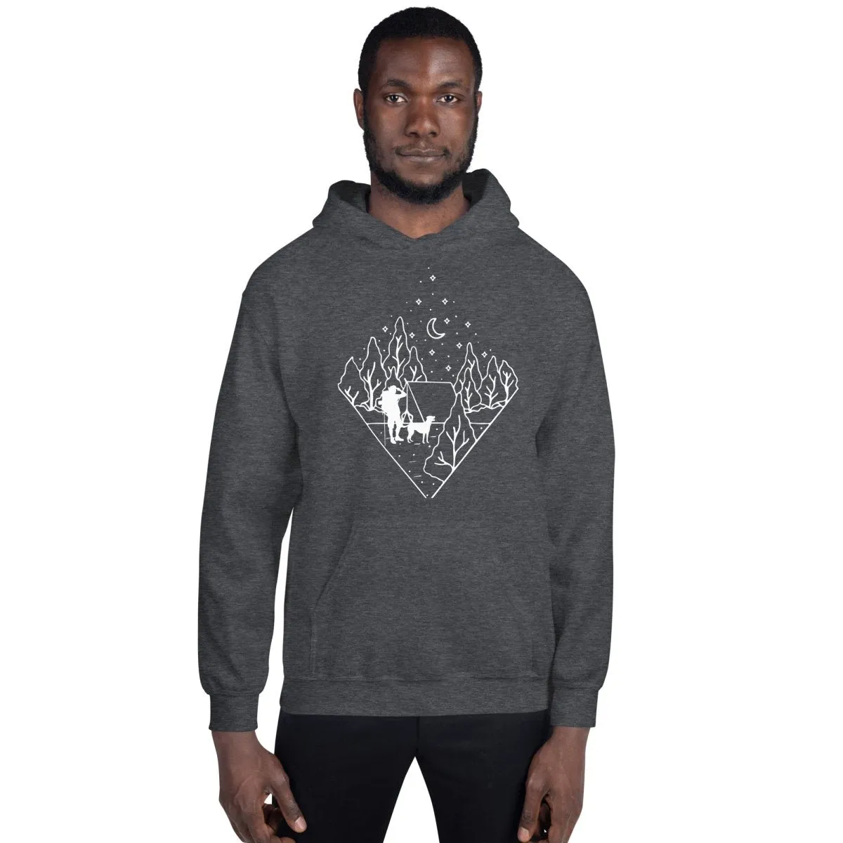 Dog Dad Camping Hoodie