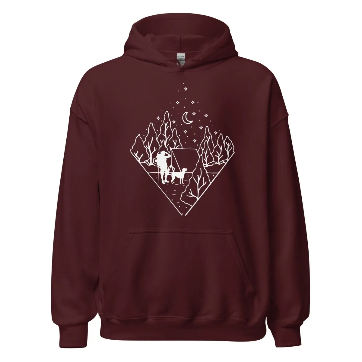 Dog Dad Camping Hoodie