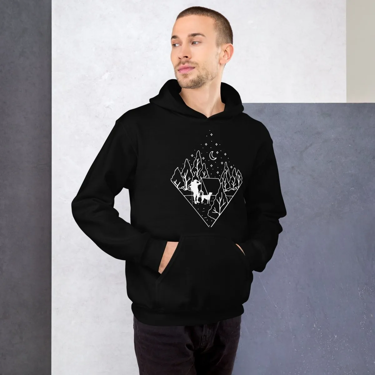 Dog Dad Camping Hoodie