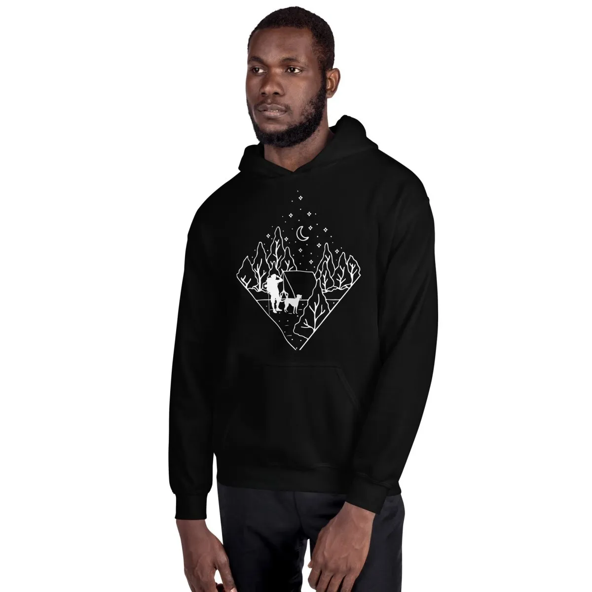 Dog Dad Camping Hoodie