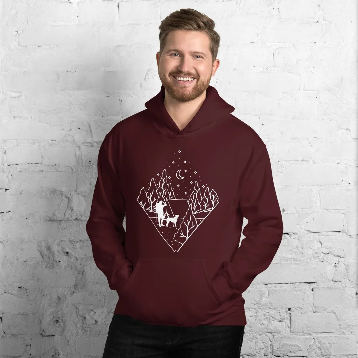 Dog Dad Camping Hoodie
