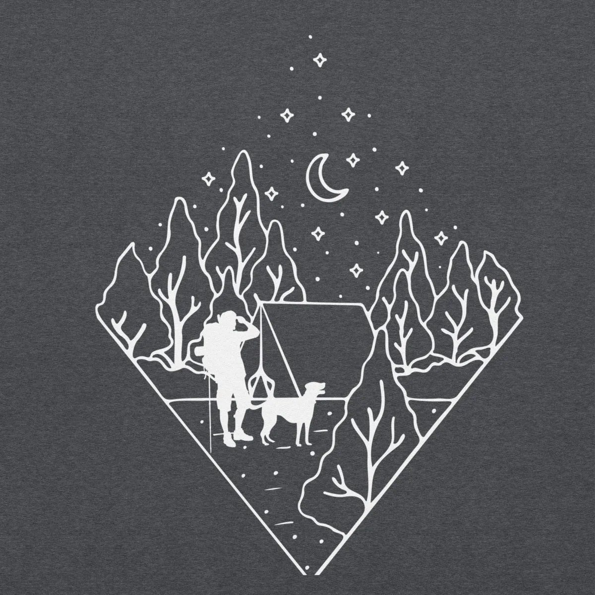 Dog Dad Camping Hoodie