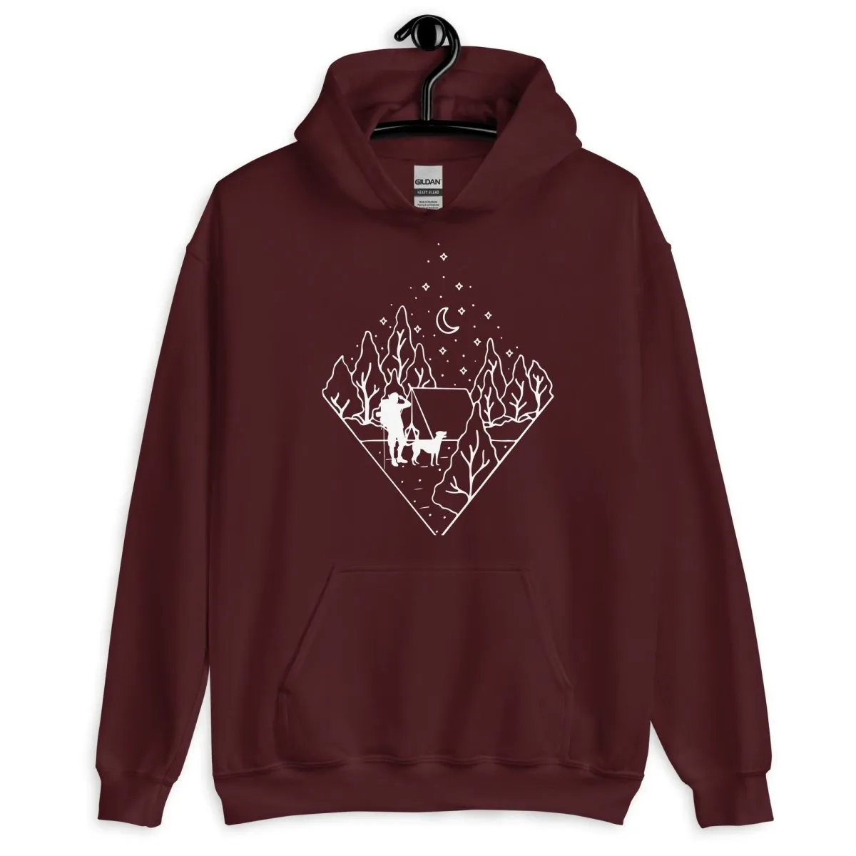 Dog Dad Camping Hoodie