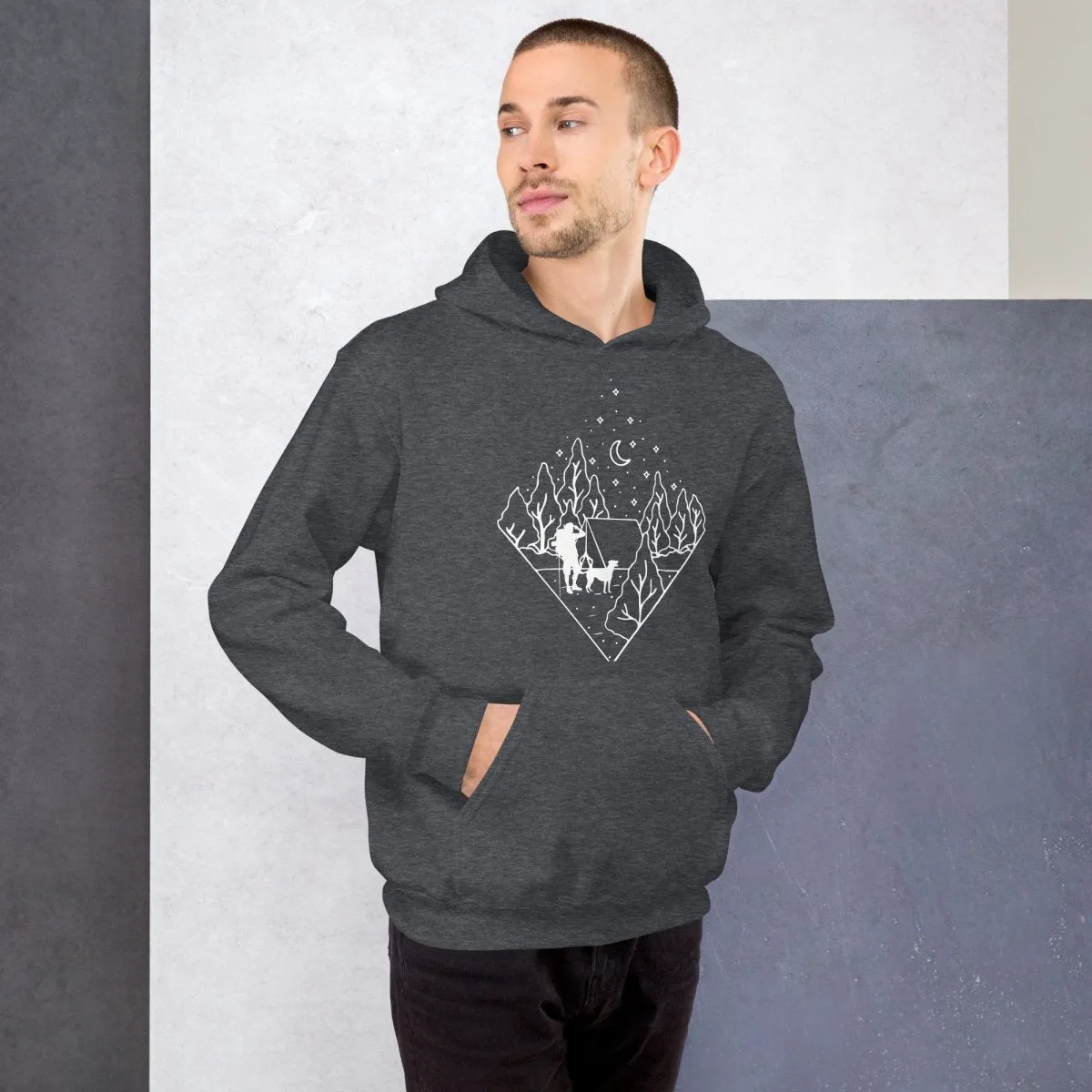 Dog Dad Camping Hoodie