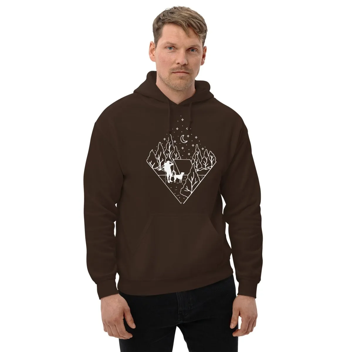 Dog Dad Camping Hoodie