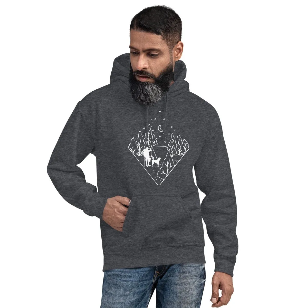 Dog Dad Camping Hoodie