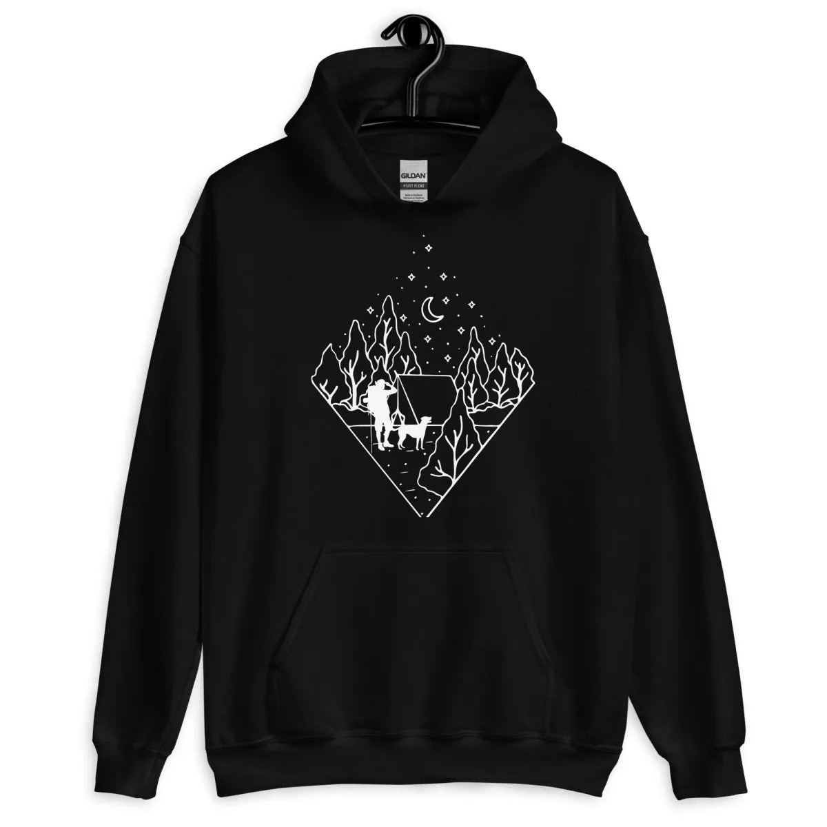 Dog Dad Camping Hoodie