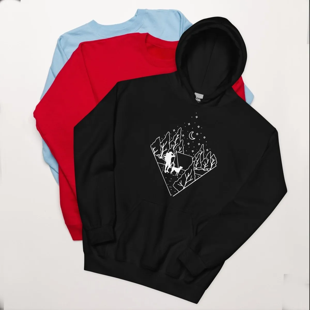 Dog Dad Camping Hoodie