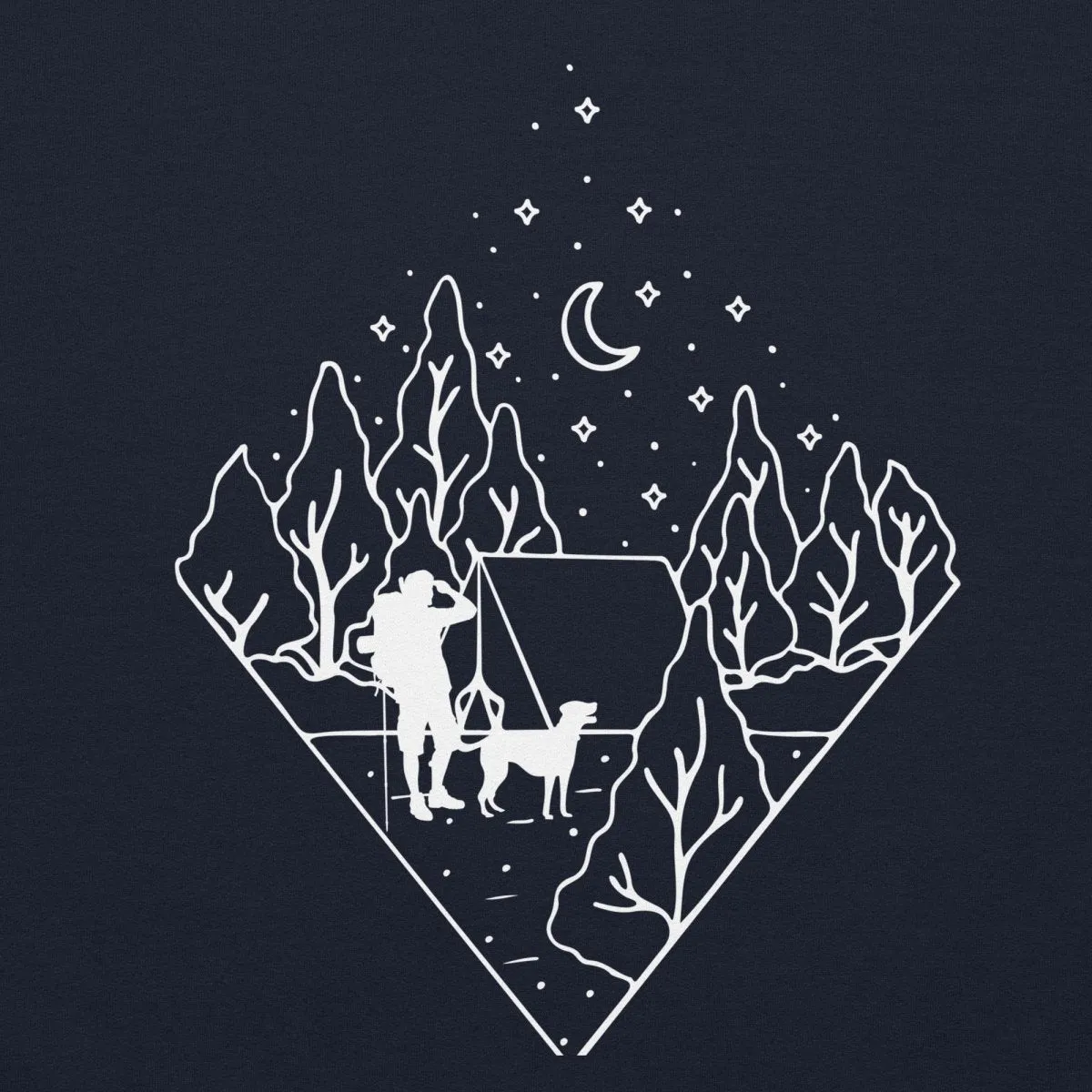Dog Dad Camping Hoodie