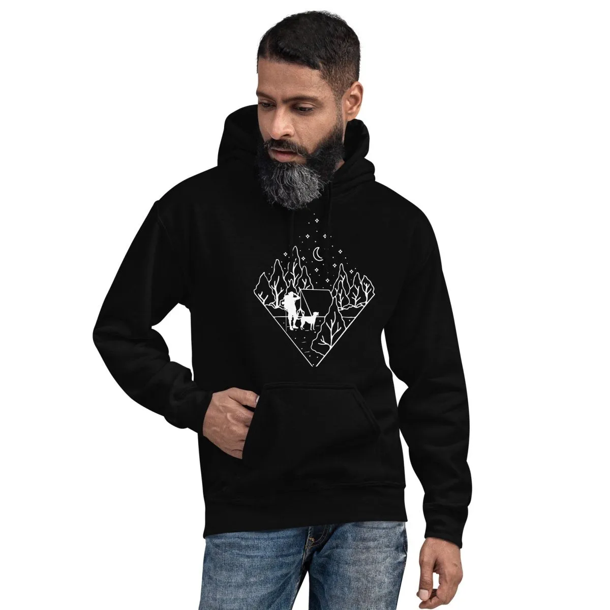 Dog Dad Camping Hoodie