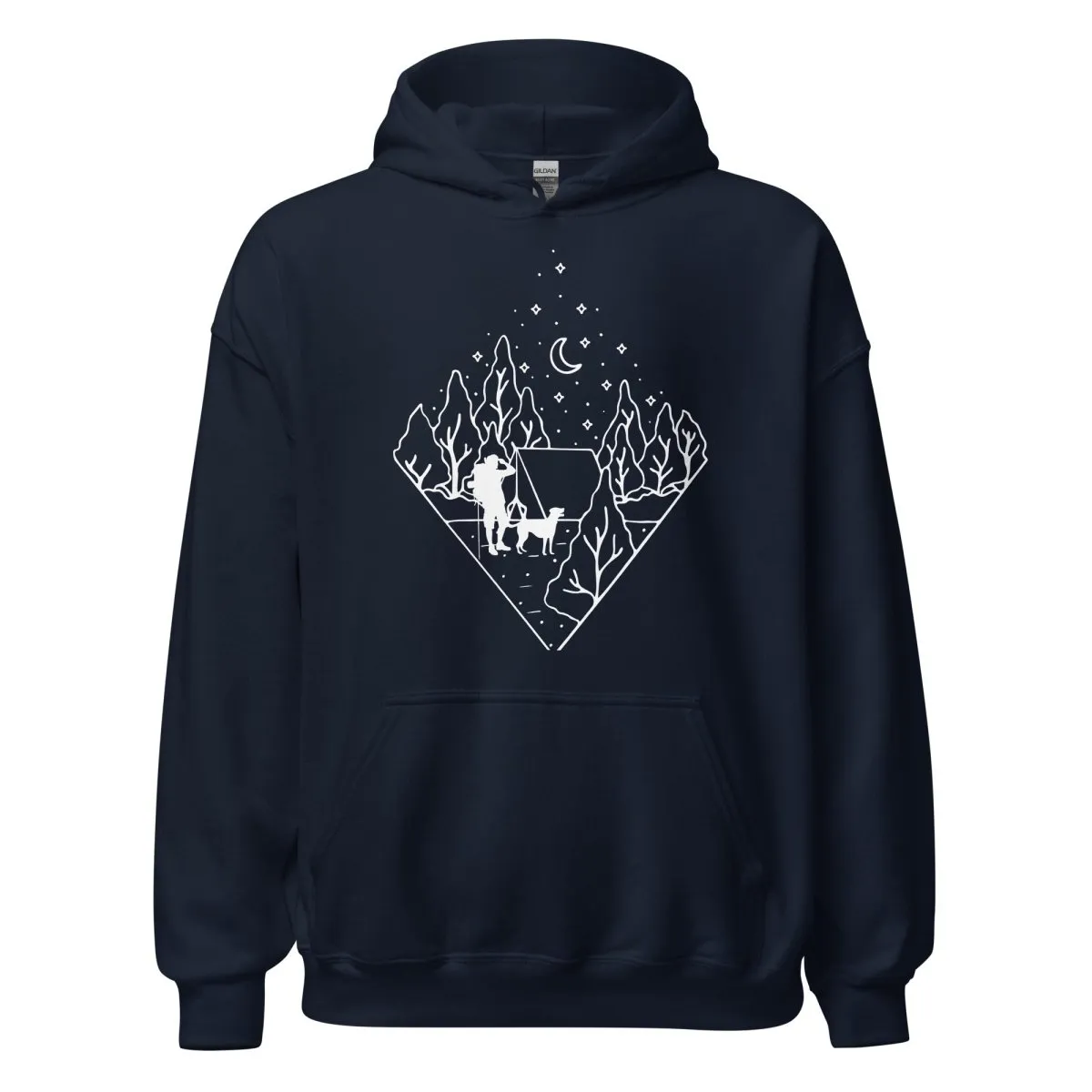 Dog Dad Camping Hoodie