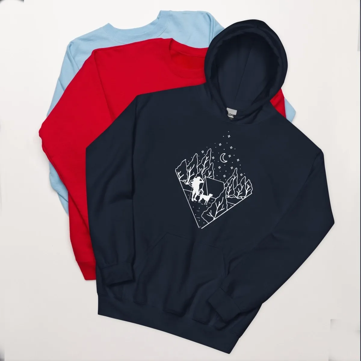 Dog Dad Camping Hoodie