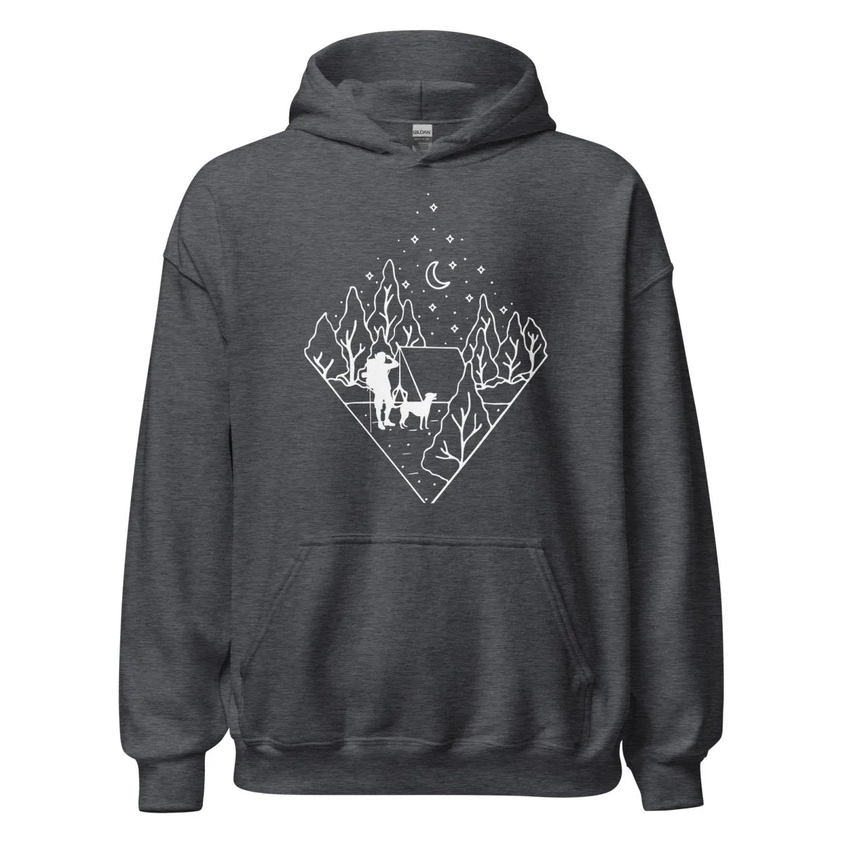 Dog Dad Camping Hoodie
