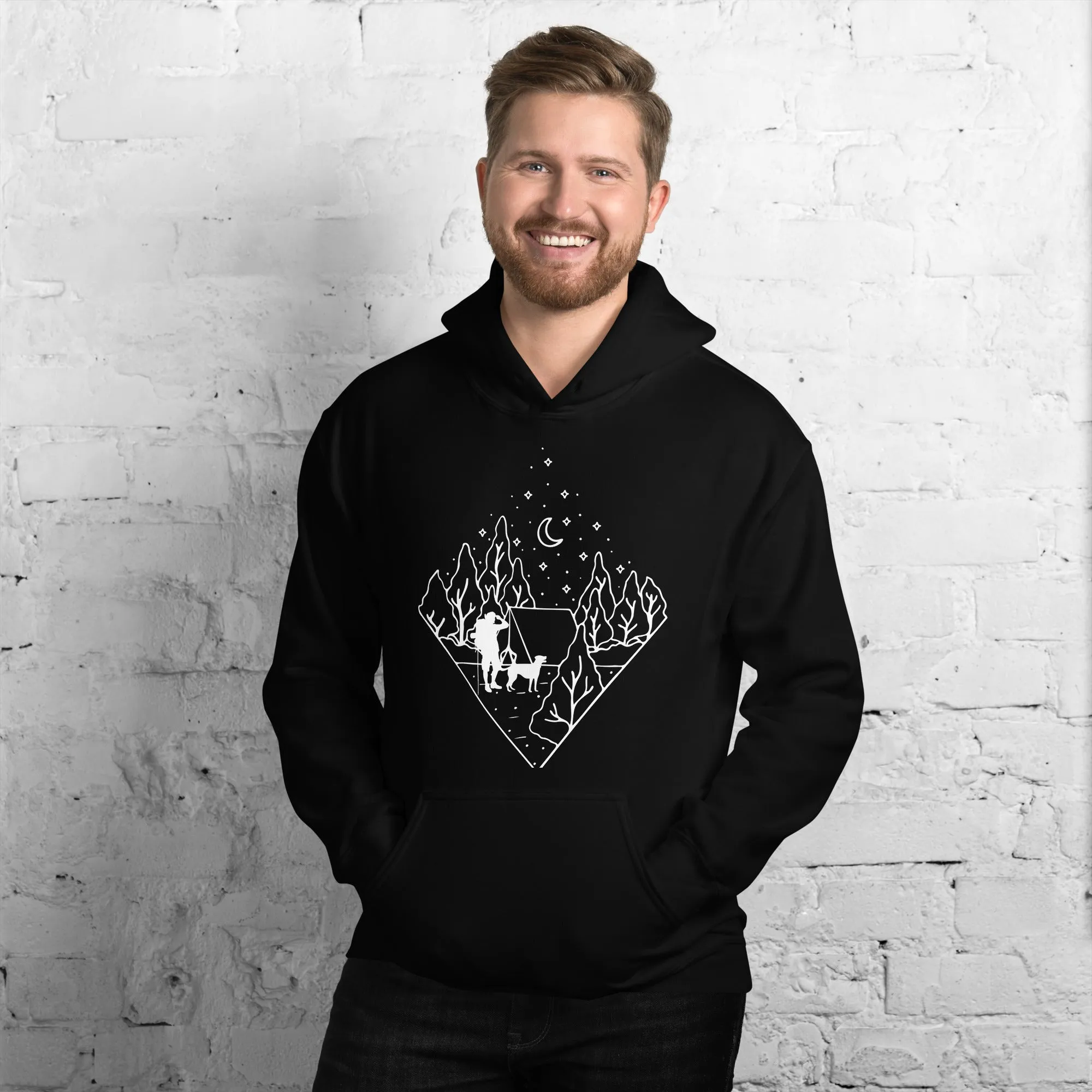 Dog Dad Camping Hoodie