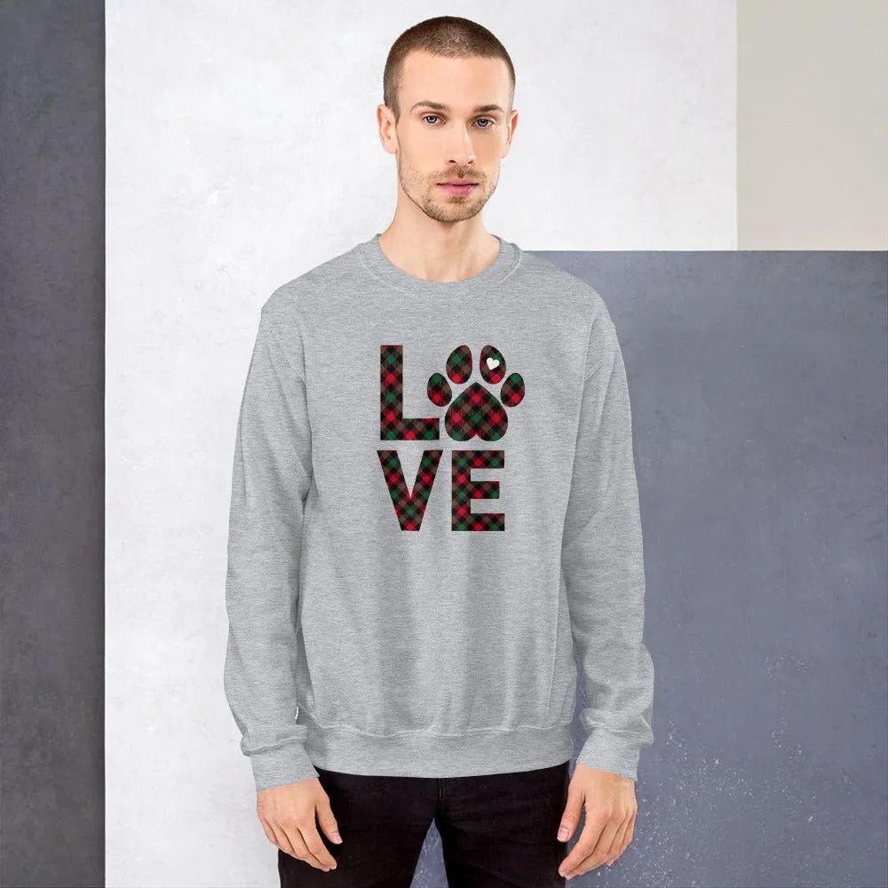 Dog LOVE Christmas Sweatshirt