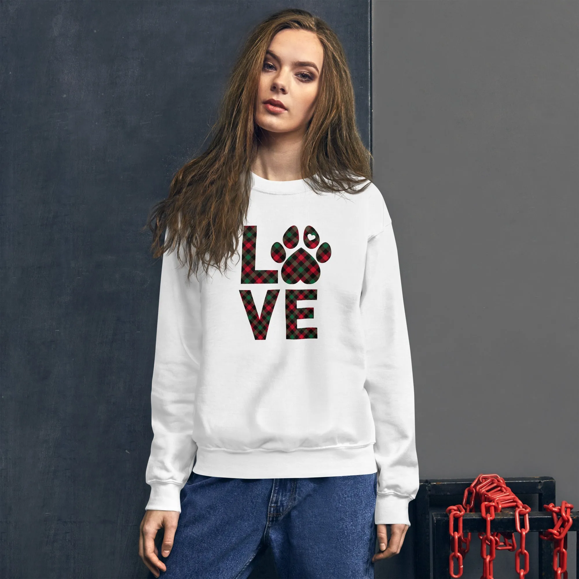 Dog LOVE Christmas Sweatshirt