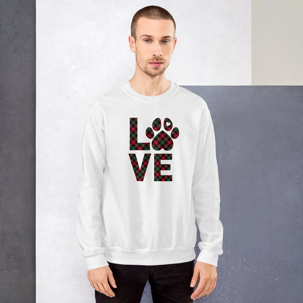 Dog LOVE Christmas Sweatshirt