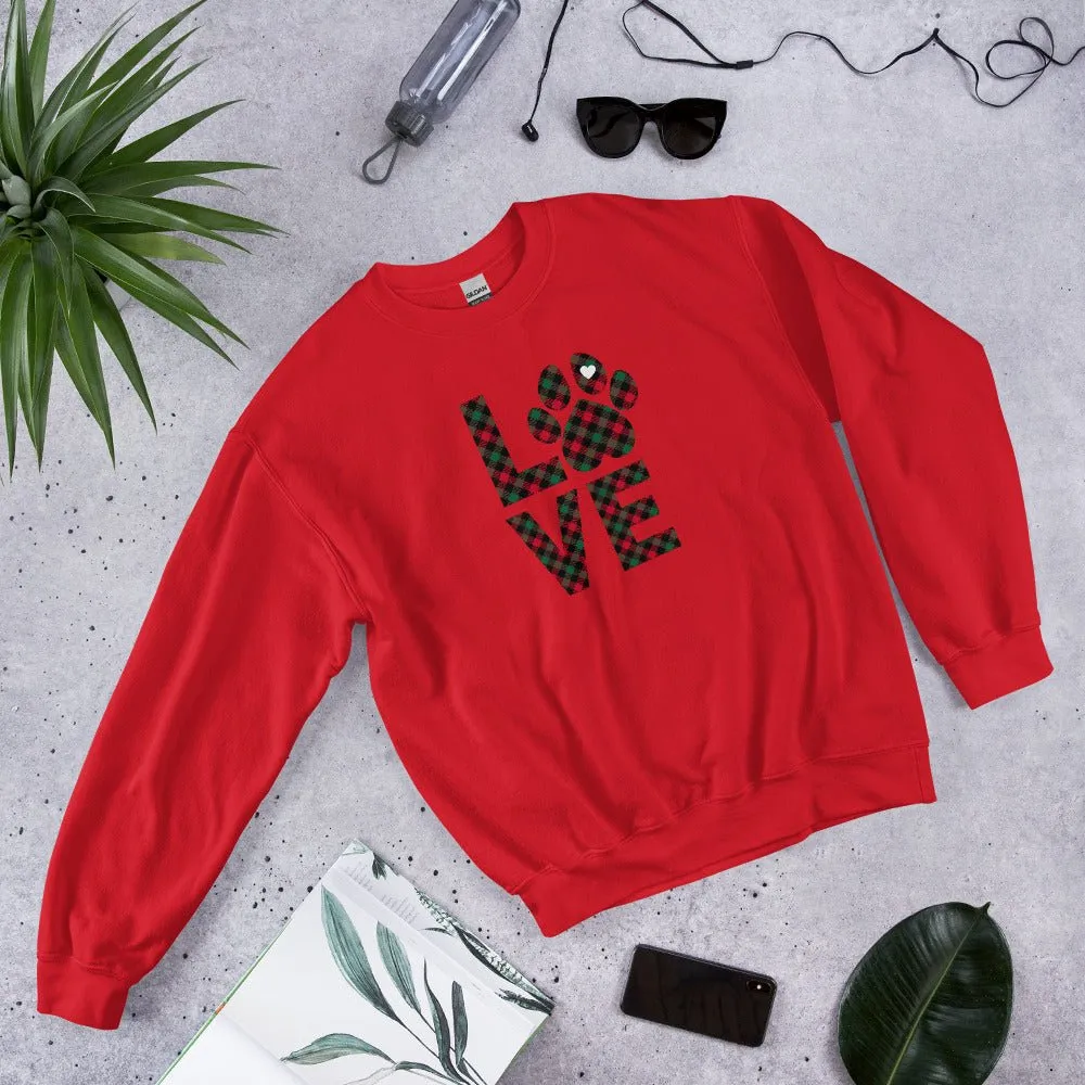 Dog LOVE Christmas Sweatshirt