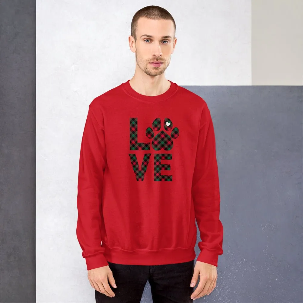 Dog LOVE Christmas Sweatshirt