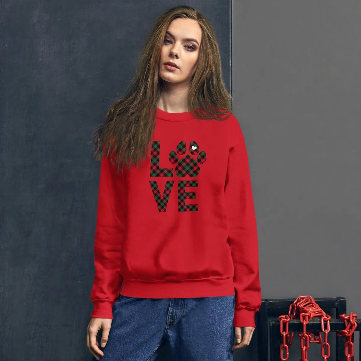 Dog LOVE Christmas Sweatshirt
