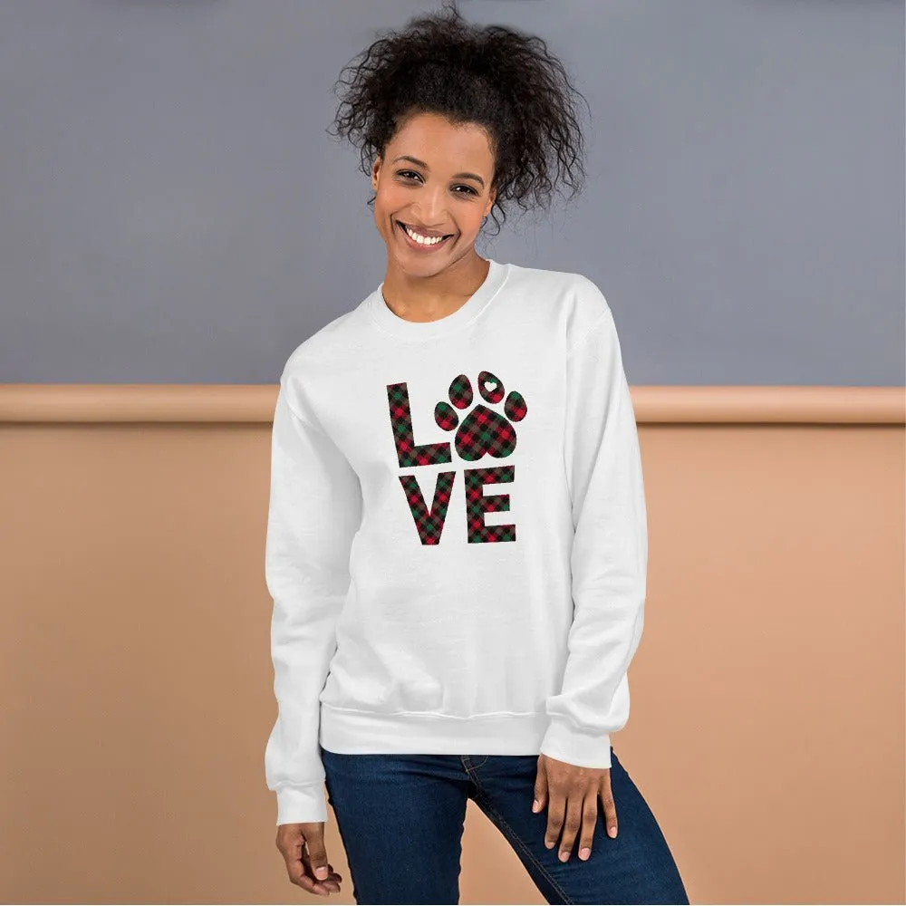 Dog LOVE Christmas Sweatshirt