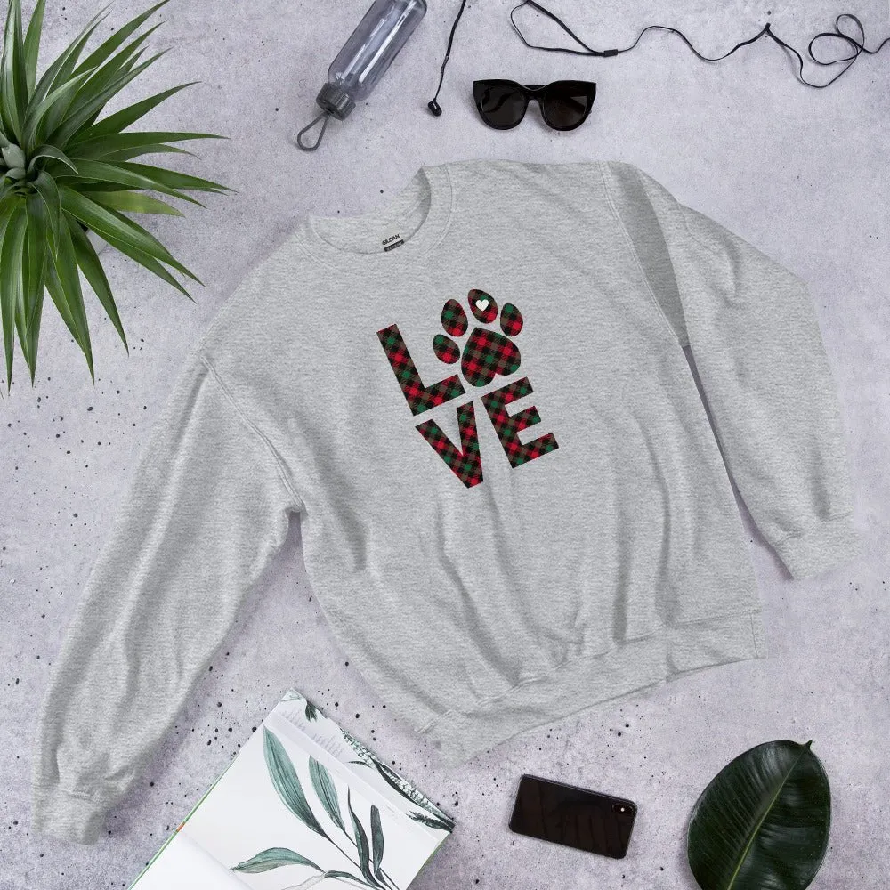 Dog LOVE Christmas Sweatshirt