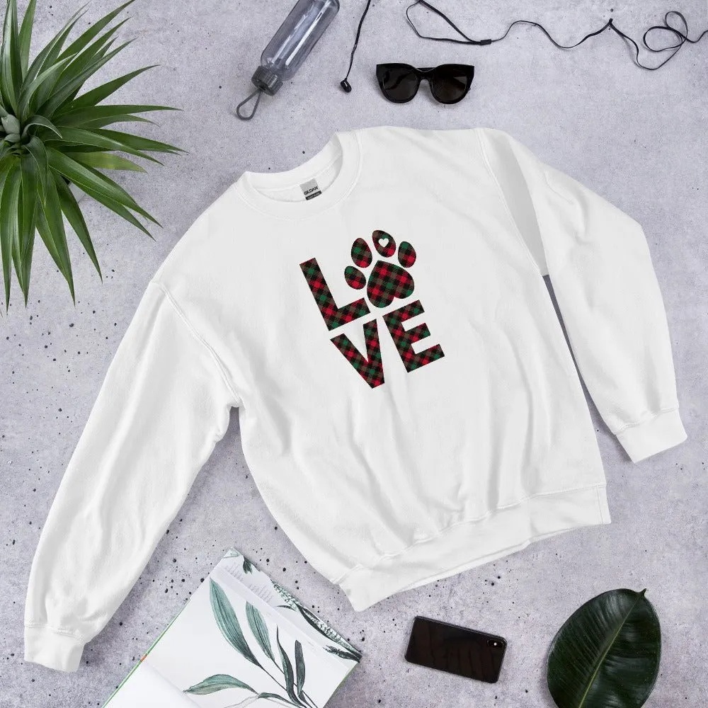 Dog LOVE Christmas Sweatshirt