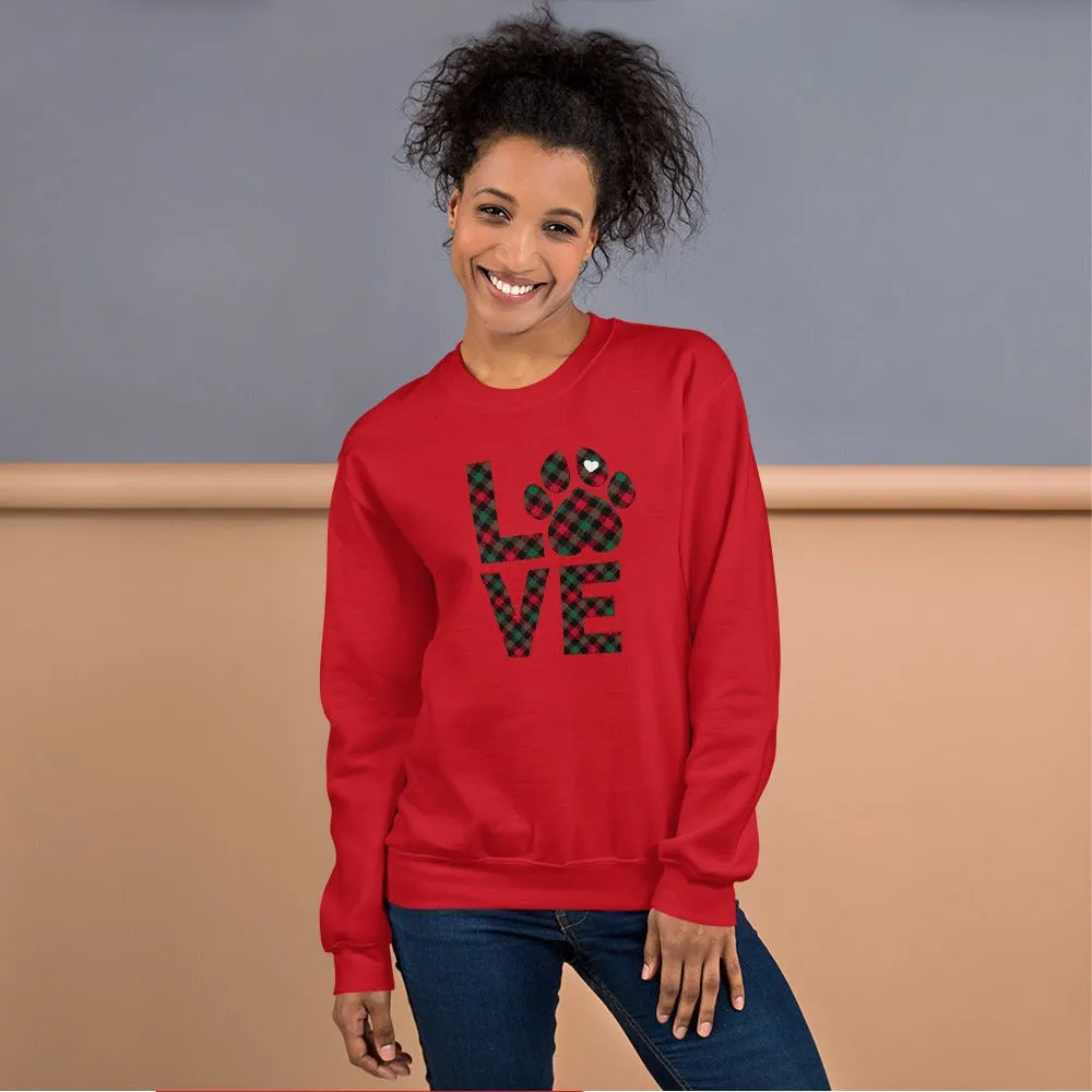Dog LOVE Christmas Sweatshirt