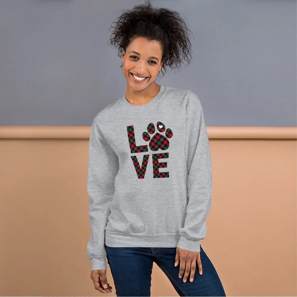 Dog LOVE Christmas Sweatshirt