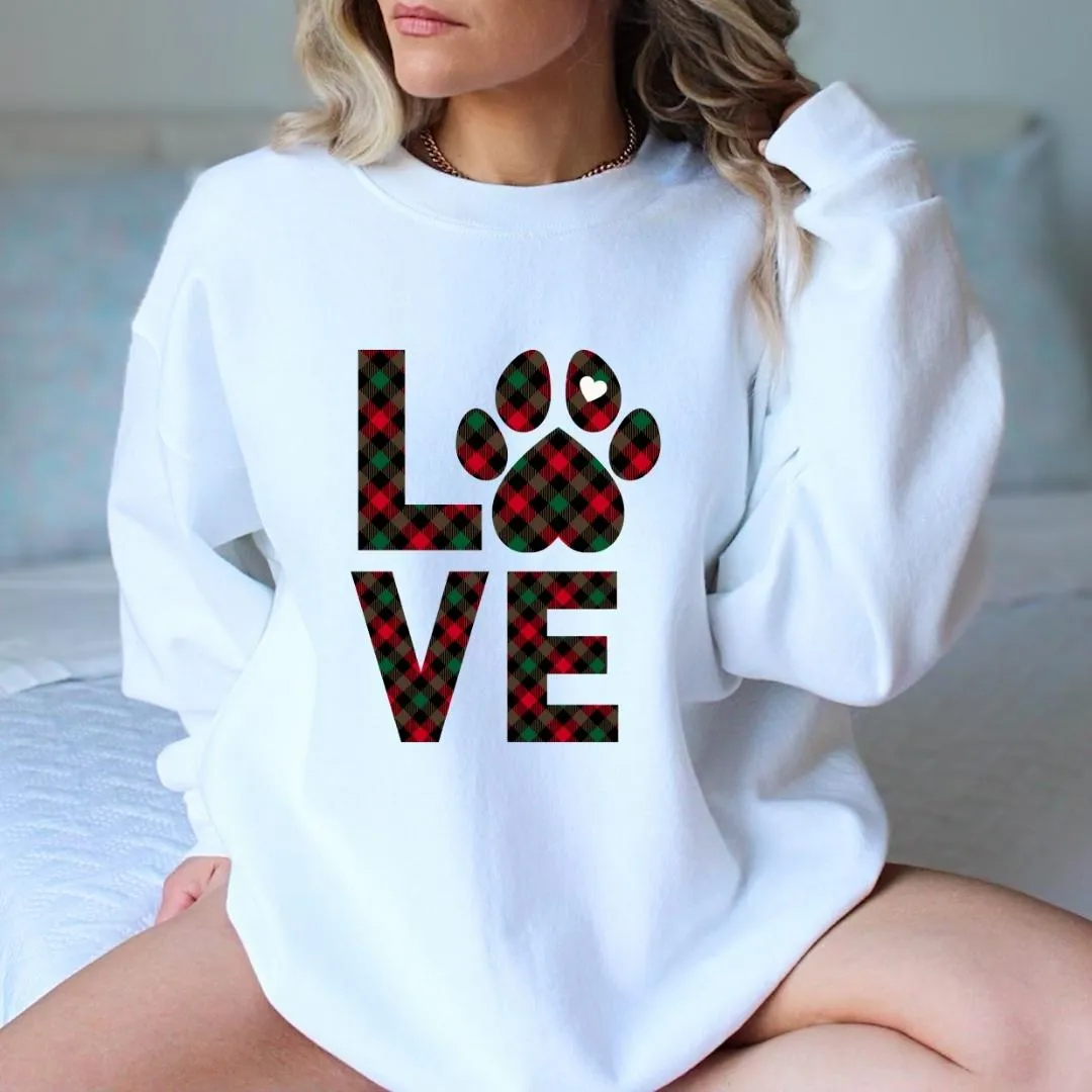 Dog LOVE Christmas Sweatshirt