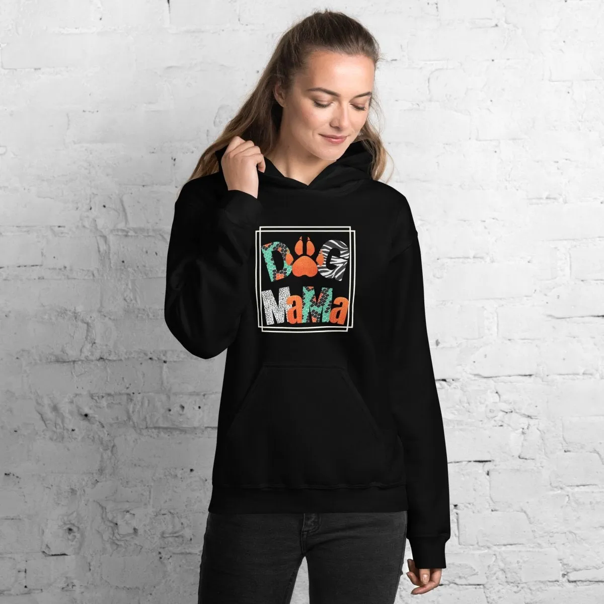 Dog Mama Animal Print Hoodie