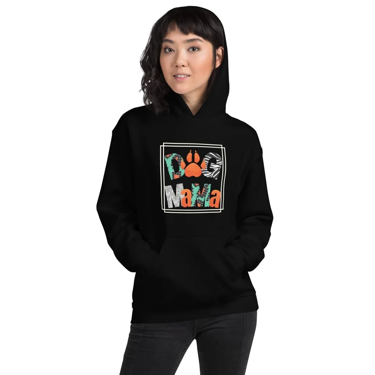 Dog Mama Animal Print Hoodie