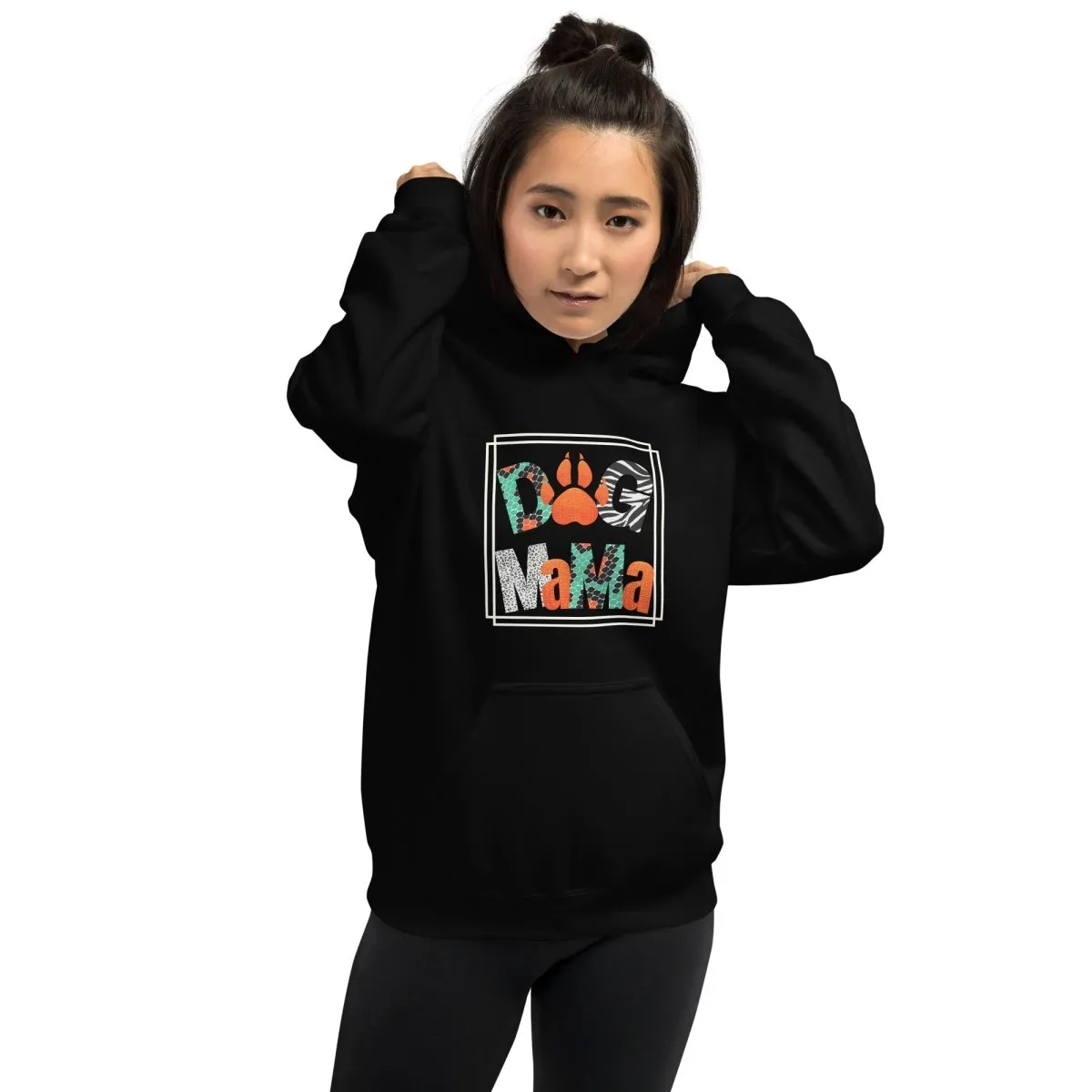 Dog Mama Animal Print Hoodie