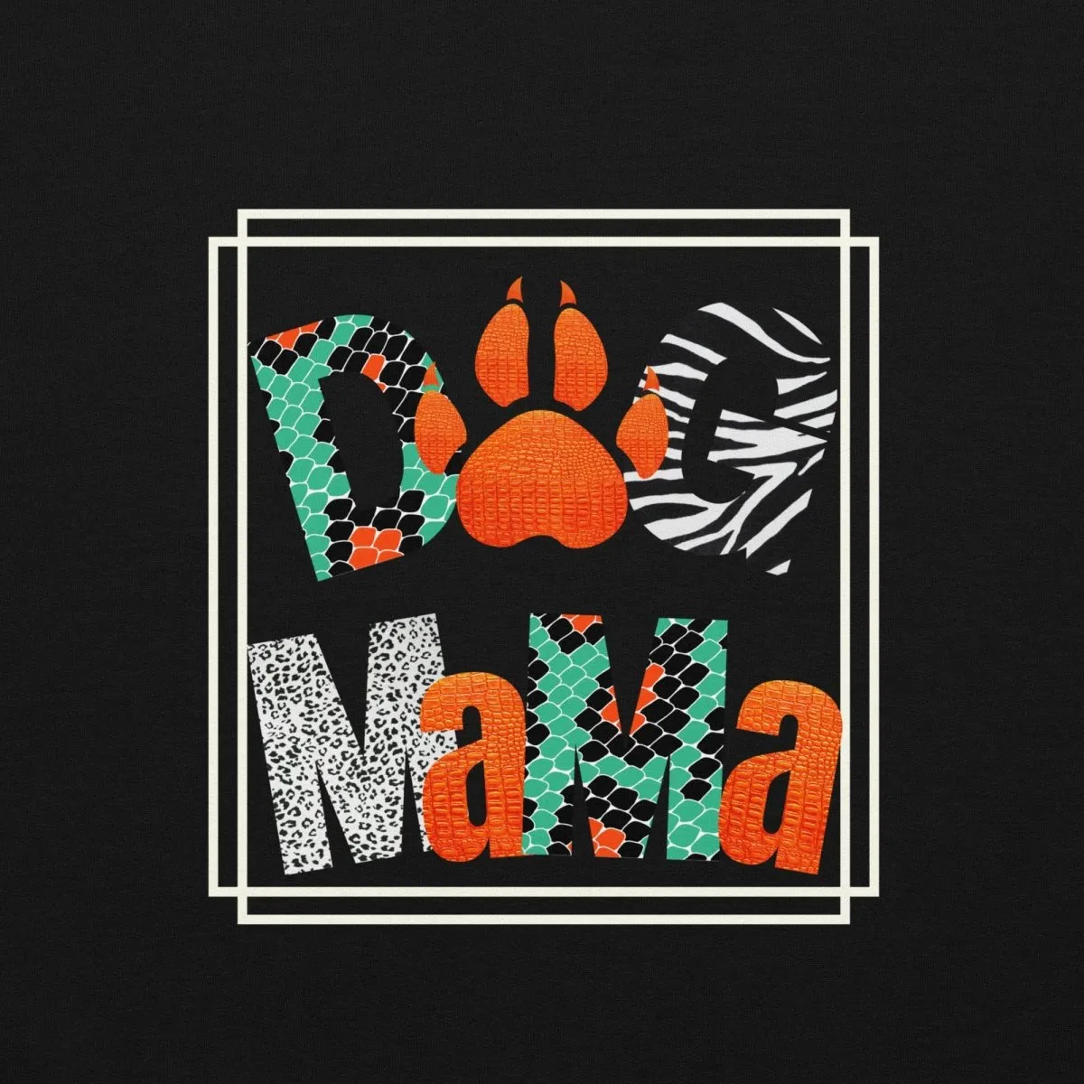 Dog Mama Animal Print Hoodie