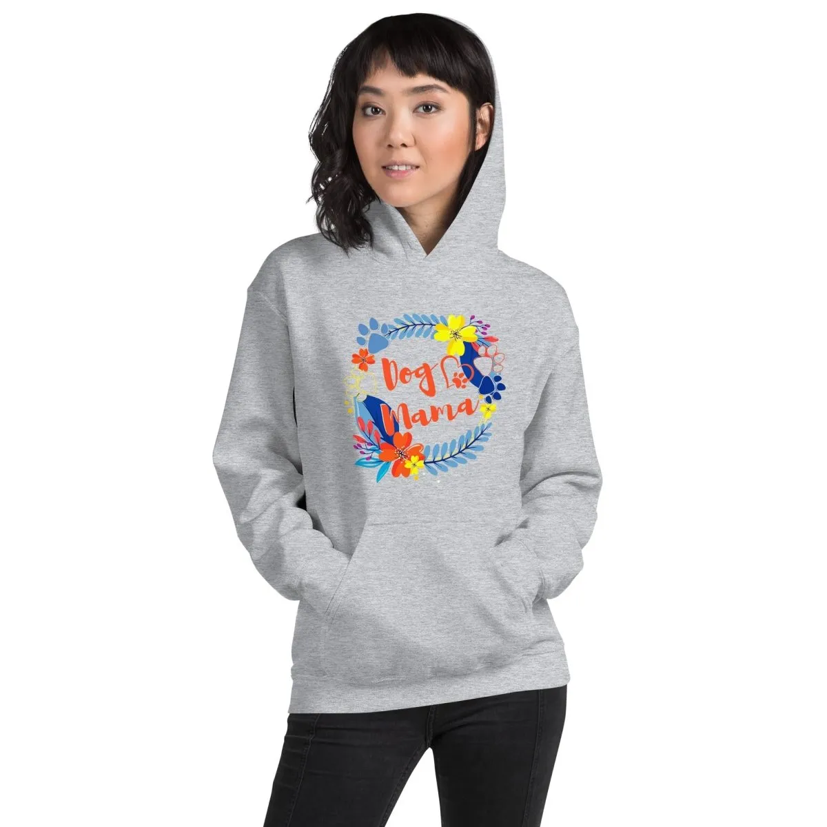 Dog Mama Flower Hoodie