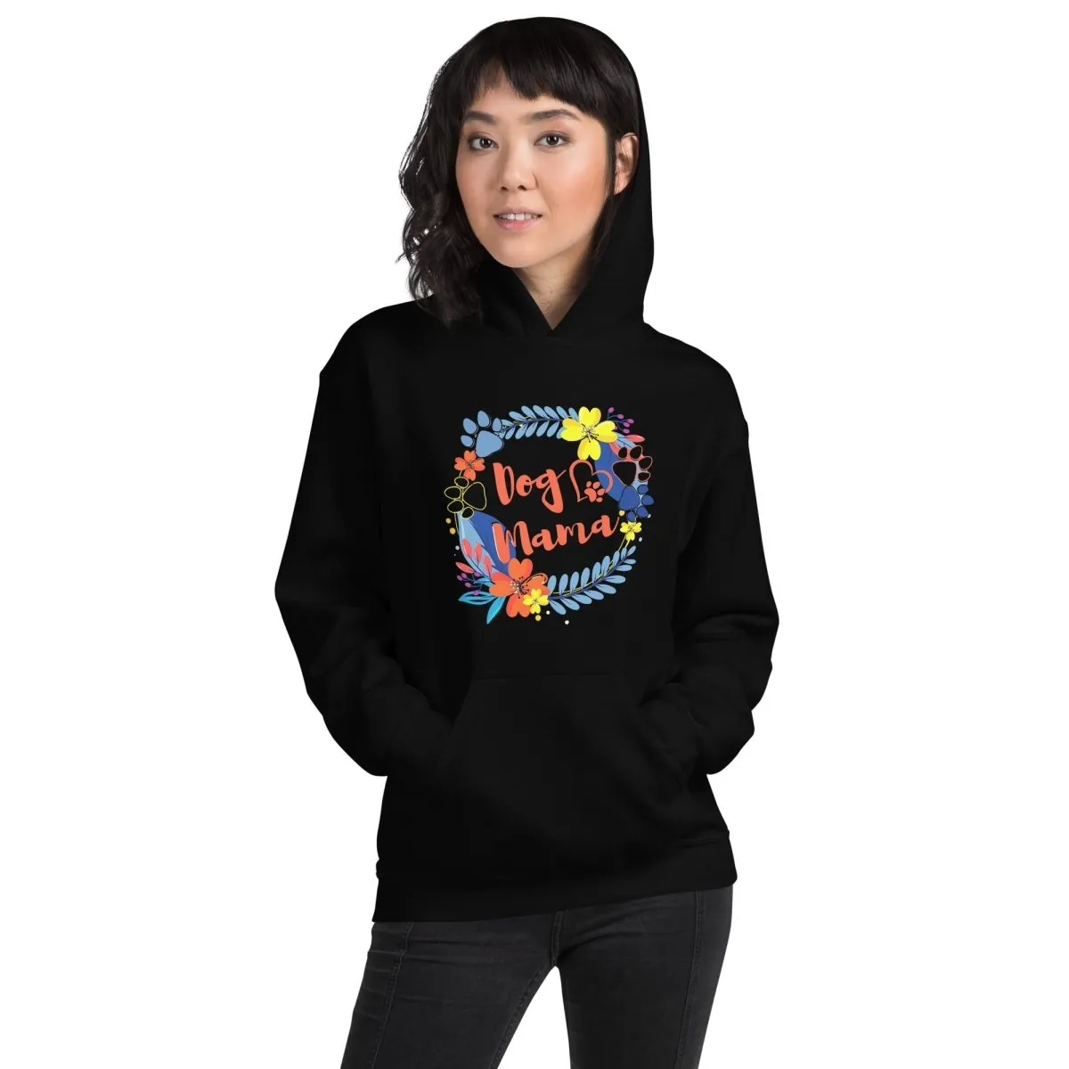 Dog Mama Flower Hoodie