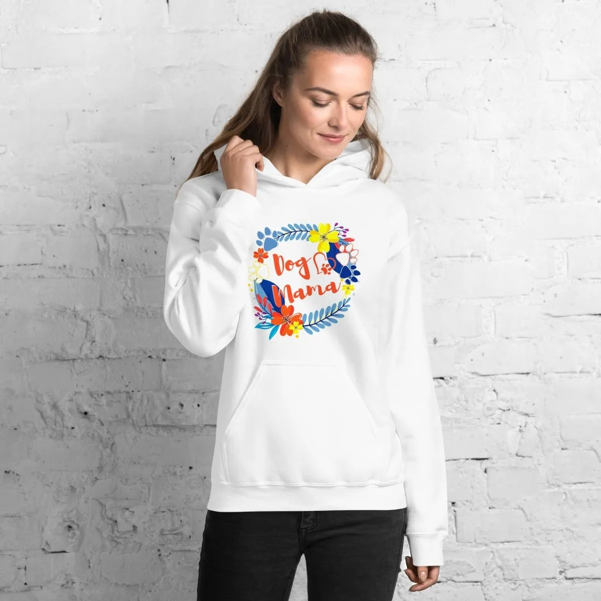 Dog Mama Flower Hoodie