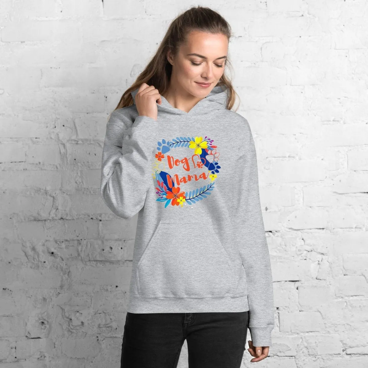 Dog Mama Flower Hoodie