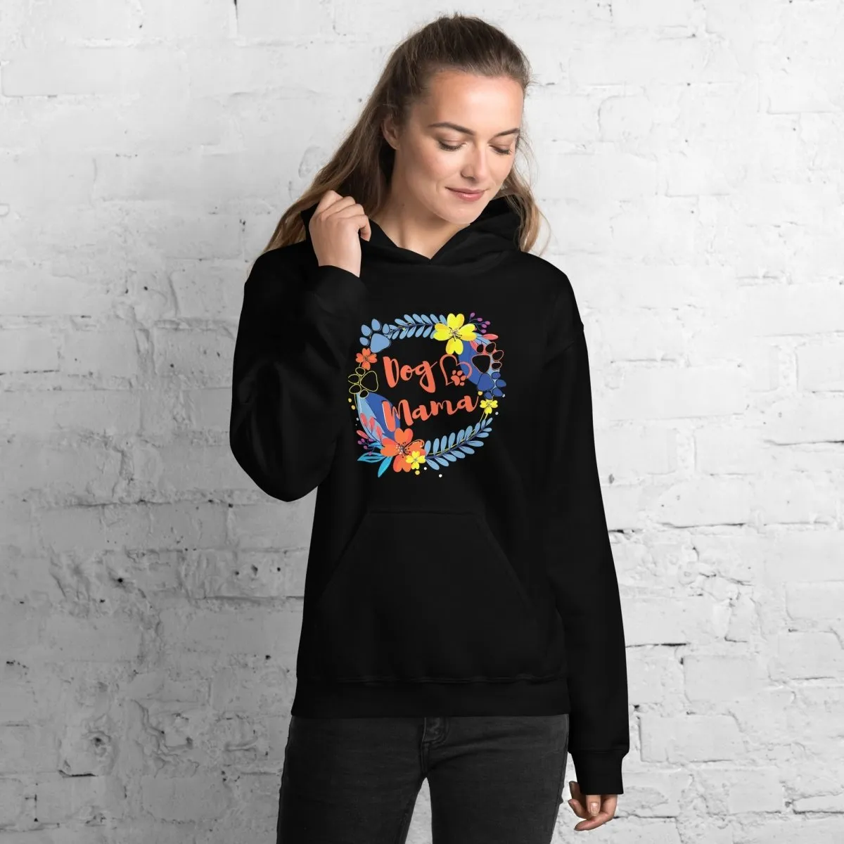 Dog Mama Flower Hoodie