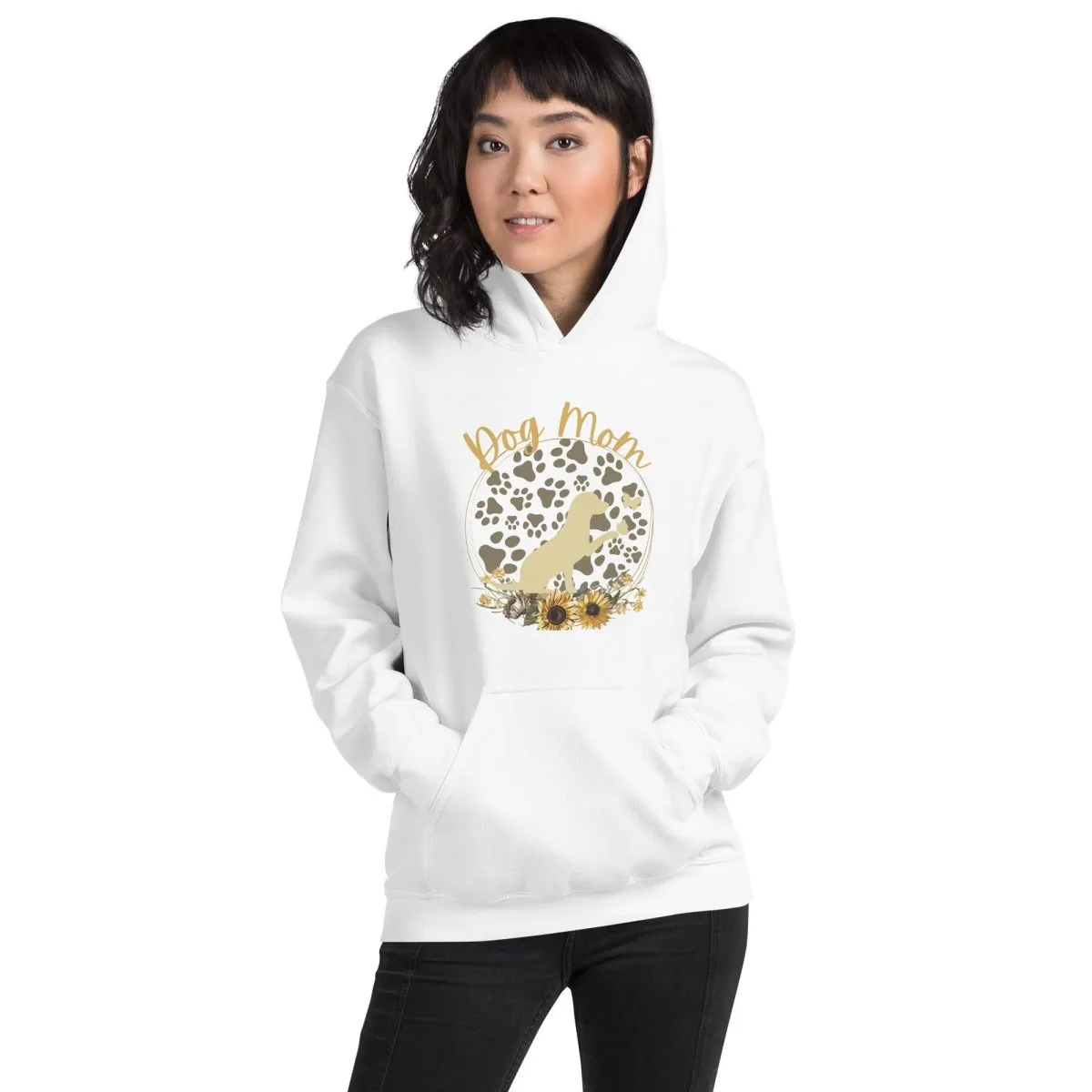 Dog Mom Pup and Butterflies Hoodie
