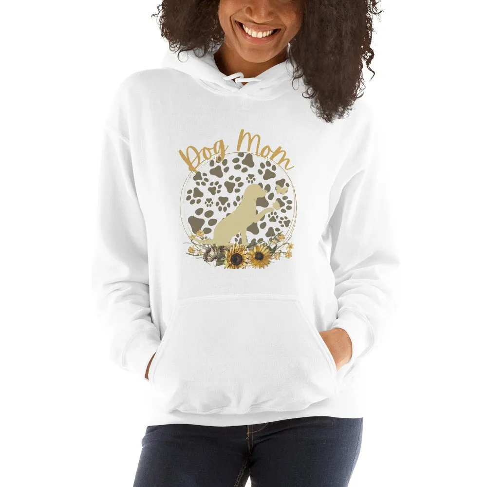 Dog Mom Pup and Butterflies Hoodie